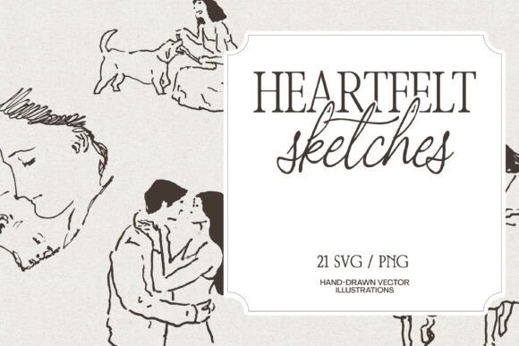 Download Heartfelt Family Sketches - Premium Resources