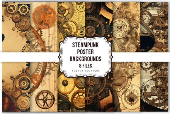 Download Steampunk Poster Clipart Set - Poster Collection