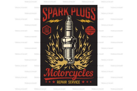 Download Motorcycle Repair Service Retro Poster - Poster Collection